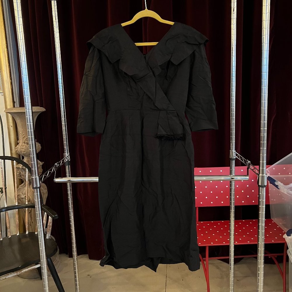 Vintage Elegant Black Mini Dress